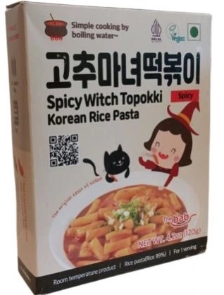 Рисовые клецки топокки от Ведьмочки (острые) «Spicy Witch Topokki»